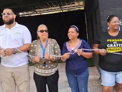 Residentes de La Ciénega protestan por grave contaminación del río Jacagua