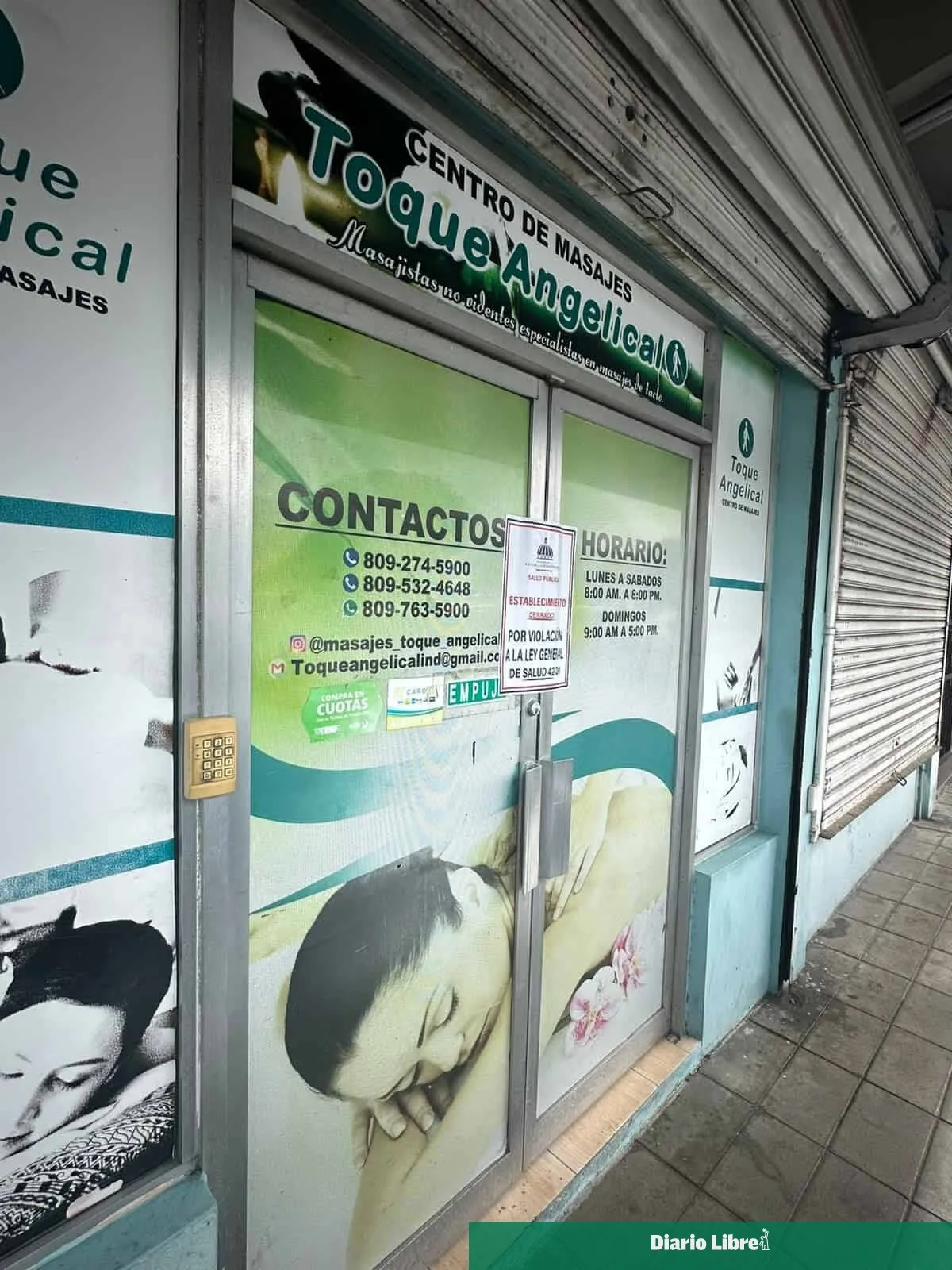 Salud Pública clausura centro de masajes tras denuncias de irregularidades