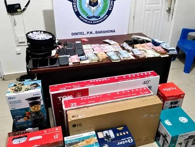 Desmantelan red internacional de estafadores en Barahona con medio millón ocupado